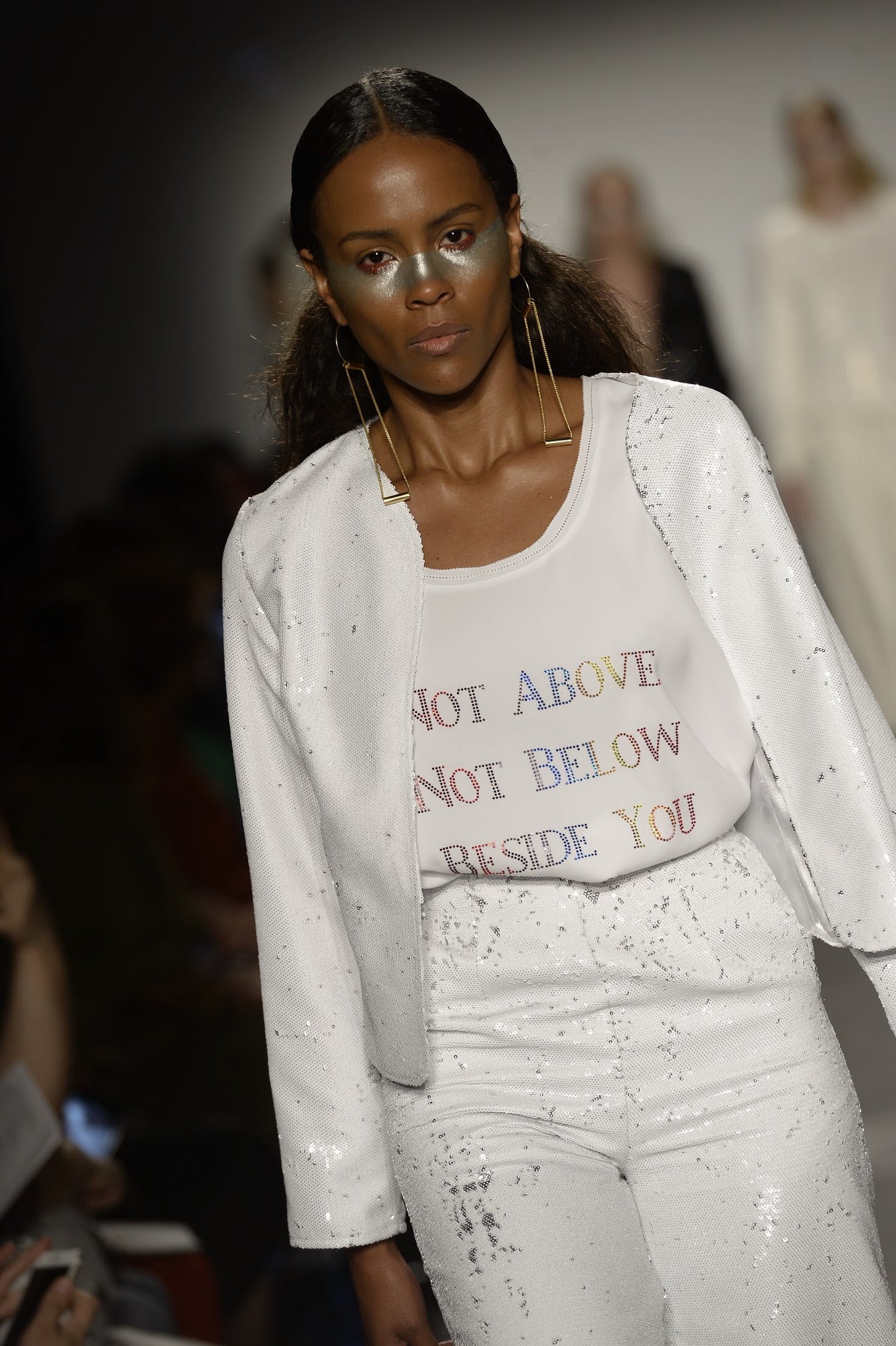 “High and Low” Runway Earrings in Gold | Debuted in NYC, Paris & Miami Swim Week® – The Shows