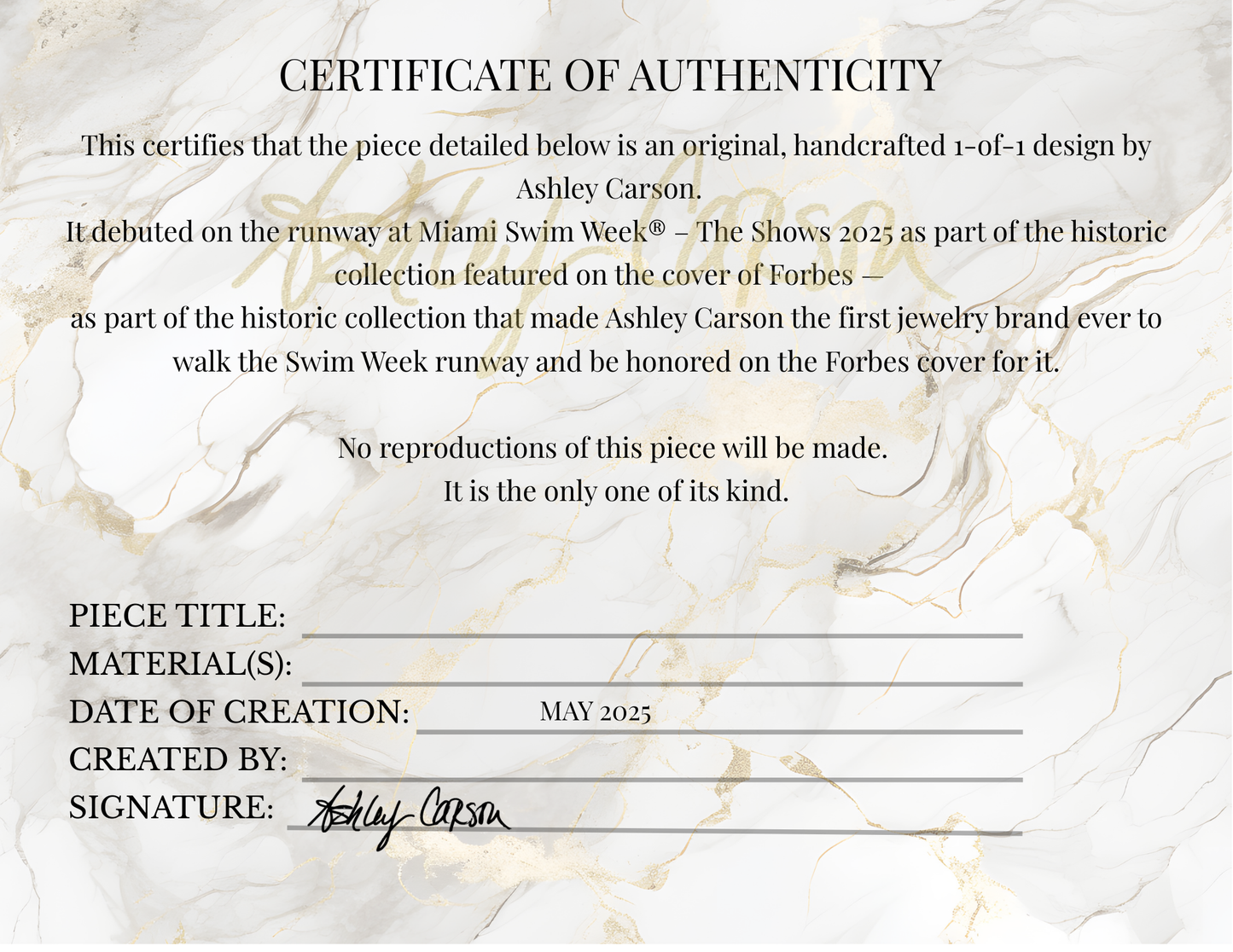 Bang Bang Boogie Chain Belt – One-of-One Runway Piece from Miami Swim Week® – The Shows