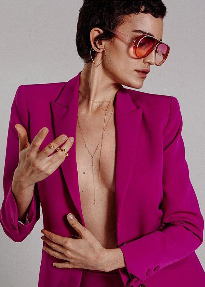 “Low Rider” Dainty Gold Necklace – 14k Gold-Filled Everyday Layer