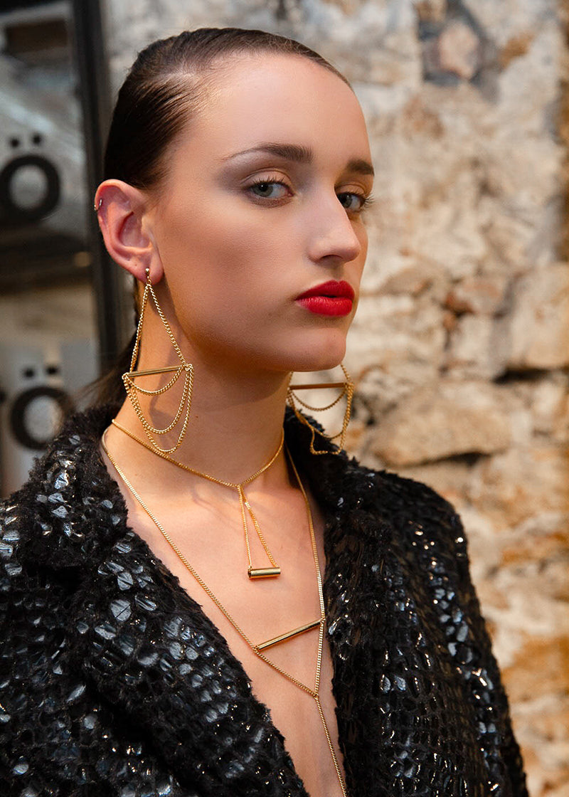 Beds Are Burning Necklace Ashley Carson New York Paris fashion week runway ashleycarsondesigns.com