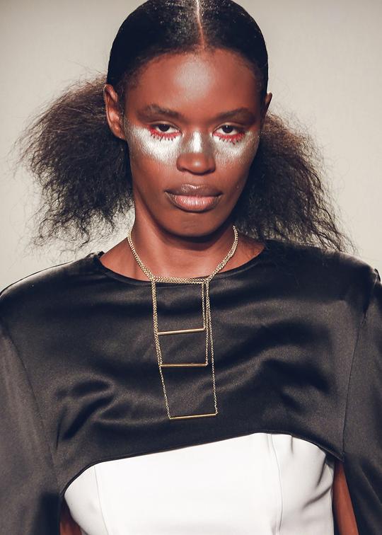 Guerrilla Radio Necklace New York fashion week Paris Fashion Week Runway celebrity stylist model pier59 nyfw ashleycarsondesigns.com