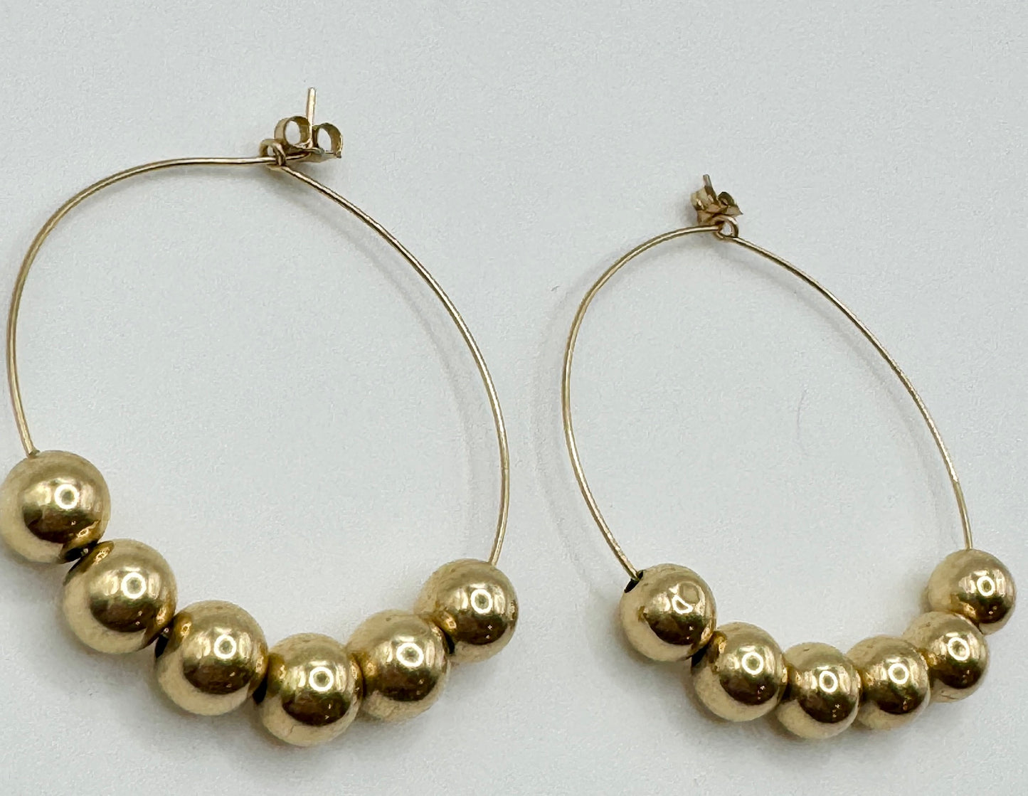 Black Betty Hoop Earrings