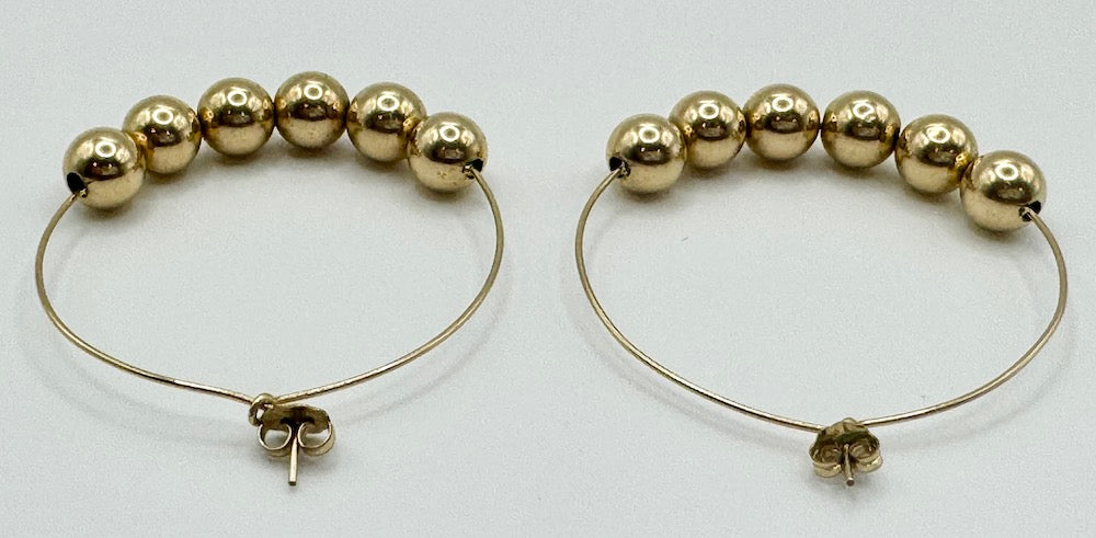 Black Betty Hoop Earrings